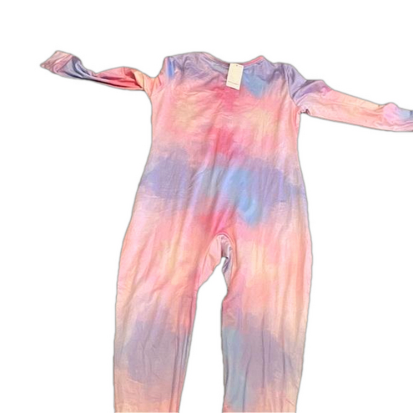 NWT Tie Dye One Piece Pastel Soft Girl PJS set Romper Jumpsuit Size XL New Fairy - Picture 7 of 13